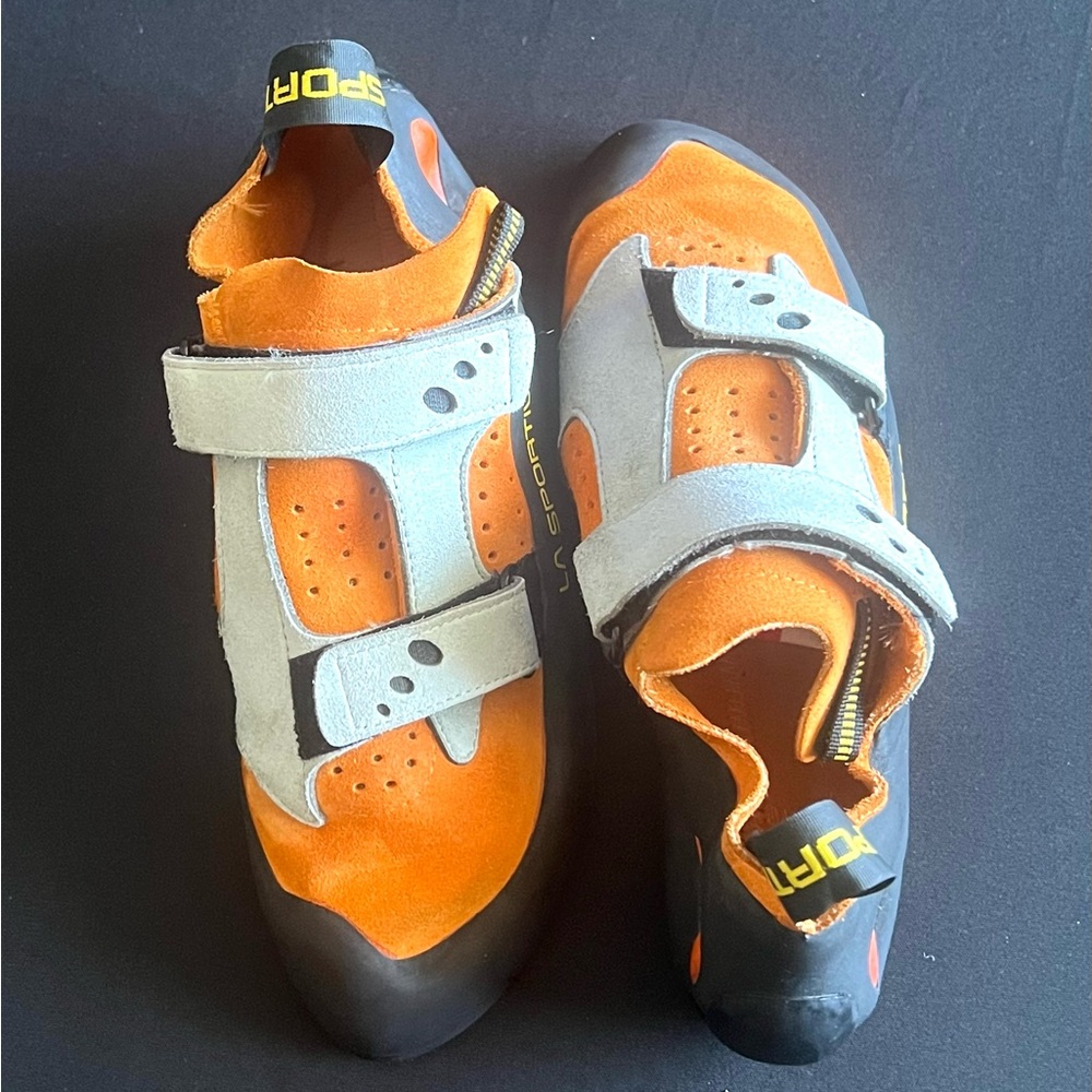 La Sportiva Orange And Gray Sneakers With Velcro … - image 6